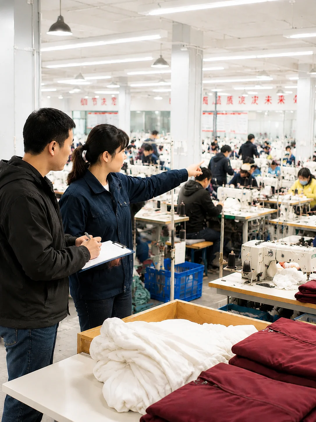 Quality control review for Bloom Ropa OEM and ODM apparel production