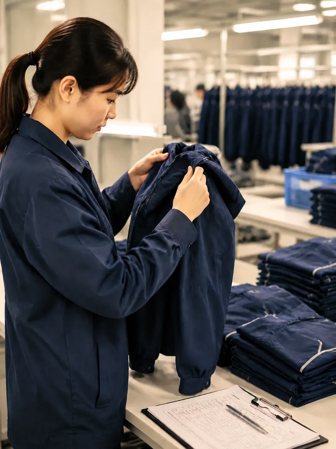 Quality control review for Bloom Ropa OEM and ODM apparel production